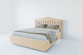 Кровать Калининград с ПМ 800 (экокожа бежевая) в Тавде - tavda.ok-mebel.com | фото 2