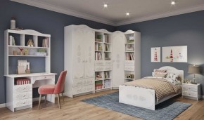 KI-KI КРД900.1 Кровать 900 (белый/белое дерево) в Тавде - tavda.ok-mebel.com | фото 2
