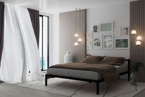 Кровать Мета с матрасом 1200 (черный) в Тавде - tavda.ok-mebel.com | фото 2