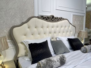 Кровать Мокко 1800 с мягким изголовьем + основание (серый камень) в Тавде - tavda.ok-mebel.com | фото 2