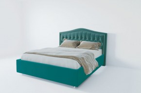 Кровать Нягань с ПМ 1200 (велюр бирюзовый) в Тавде - tavda.ok-mebel.com | фото 2