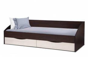 Кровать одинарная "Фея - 3" симметричная New (2000Х900) венге/вудлайн кремовый в Тавде - tavda.ok-mebel.com | фото