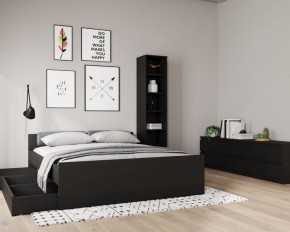 Кровать ОРИОН двухспальная с ортопедическим основанием 180х200, цвет Дуб Венге в Тавде - tavda.ok-mebel.com | фото 3
