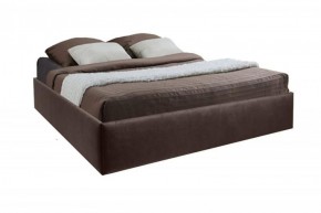 Кровать Подиум с ПМ 1200 (экокожа коричневая) в Тавде - tavda.ok-mebel.com | фото 1