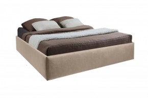 Кровать Подиум с ПМ 1600 (велюр светло-серый) в Тавде - tavda.ok-mebel.com | фото