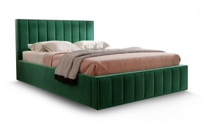 Кровать "Вена" 1400 СТАНДАРТ Вариант 1 Мора зеленый + бельевой ящик с кроватным основанием и подъемным механизмом в Тавде - tavda.ok-mebel.com | фото
