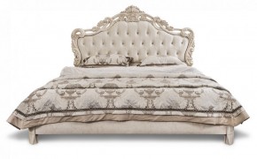 Кровать с мягким изголовьем "Патрисия" с основанием (1800) крем в Тавде - tavda.ok-mebel.com | фото