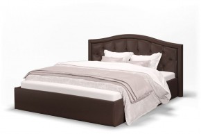 Кровать Стелла 1200 + Основание (Лесмо brown) коричневый в Тавде - tavda.ok-mebel.com | фото