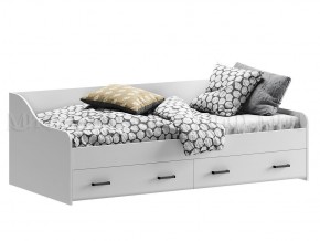 ВЕГА NEW Кровать 900 с настилом ЛДСП (Белый глянец/белый) в Тавде - tavda.ok-mebel.com | фото