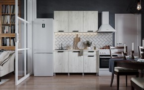Кухня ДИОР 1500 (Белый/Дуб Крафт белый) в Тавде - tavda.ok-mebel.com | фото