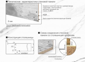 Кухонный фартук со столешницей (А-013) в едином стиле (3050 мм) в Тавде - tavda.ok-mebel.com | фото 7