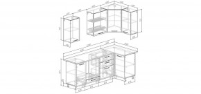 Кухонный гарнитур Белый Глянец 2200*1000 (Стол. 38мм) в Тавде - tavda.ok-mebel.com | фото 2
