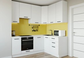 Кухонный гарнитур Белый Глянец 2200*1600 h950 (Стол. 26мм) в Тавде - tavda.ok-mebel.com | фото