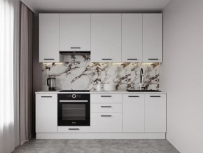 Кухонный гарнитур Белый Глянец 2400 h950 (Стол. 26мм) в Тавде - tavda.ok-mebel.com | фото