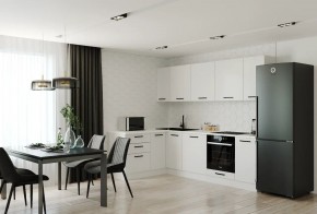 Кухонный гарнитур Белый Глянец 2600*1600 (Стол. 38мм) в Тавде - tavda.ok-mebel.com | фото