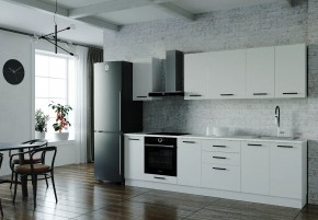 Кухонный гарнитур Белый Глянец 2800 (Стол. 38мм) в Тавде - tavda.ok-mebel.com | фото