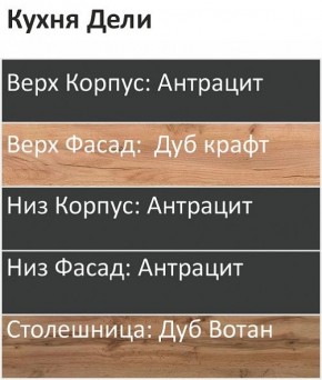 Кухонный гарнитур Дели 2200 (Стол. 38мм) в Тавде - tavda.ok-mebel.com | фото 3