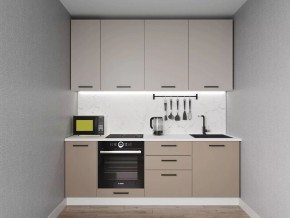 Кухонный гарнитур Каппучино 2200 h950 (Стол. 26мм) в Тавде - tavda.ok-mebel.com | фото