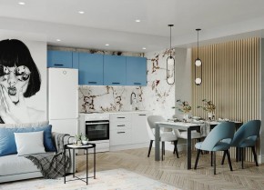 Кухонный гарнитур Капри 2550 (Стол. 26мм) в Тавде - tavda.ok-mebel.com | фото