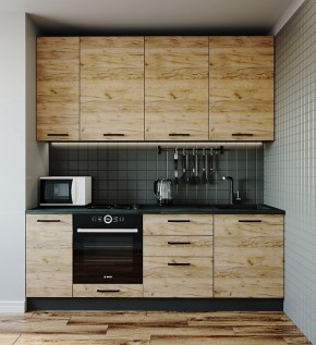 Кухонный гарнитур Крафт 2200 (Стол. 26мм) в Тавде - tavda.ok-mebel.com | фото