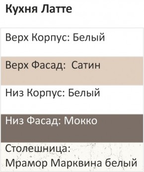 Кухонный гарнитур Латте 2800 (Стол. 26мм) в Тавде - tavda.ok-mebel.com | фото 3