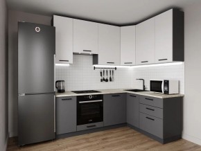 Кухонный гарнитур Меренга 2200*1600 h950 (Стол. 26мм) в Тавде - tavda.ok-mebel.com | фото