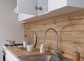 Кухня "МОРИ" 2.0 м (белый/дуб вотан) в Тавде - tavda.ok-mebel.com | фото 3