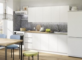 Кухня "МОРИ" 2.0 м (белый/дуб вотан) в Тавде - tavda.ok-mebel.com | фото 5