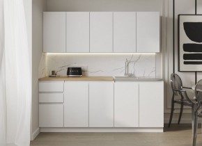 Кухня "МОРИ" 2.0 м (белый/дуб вотан) в Тавде - tavda.ok-mebel.com | фото 7