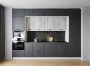 Кухонный гарнитур Санторини 3400 (Стол. 26мм) в Тавде - tavda.ok-mebel.com | фото