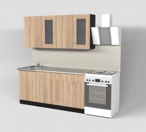 Кухня Симона Демо 1700 (Венга/Дуб Сонома) в Тавде - tavda.ok-mebel.com | фото