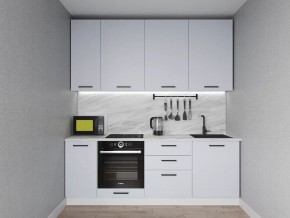 Кухонный гарнитур Смоки 2200 h950 (Стол. 38 мм) в Тавде - tavda.ok-mebel.com | фото