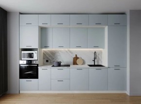 Кухонный гарнитур Смоки 3400 (Стол. 38мм) в Тавде - tavda.ok-mebel.com | фото