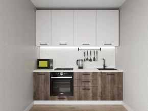 Кухонный гарнитур Старое Дерево 2200 h950 (Стол. 38мм) в Тавде - tavda.ok-mebel.com | фото