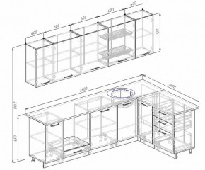 Кухонный гарнитур угловой Бланка 2600х1600 (Стол. 26мм) в Тавде - tavda.ok-mebel.com | фото 2