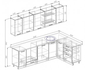 Кухонный гарнитур угловой Демо 2600х1600 (Стол. 38мм) в Тавде - tavda.ok-mebel.com | фото 2