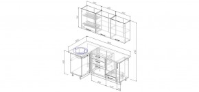 Кухонный гарнитур угловой Капри 1000*1800 (Стол. 26мм) в Тавде - tavda.ok-mebel.com | фото 2