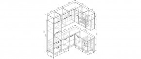 Кухонный гарнитур угловой Капри 2200*1700 (Стол. 38мм) в Тавде - tavda.ok-mebel.com | фото 2
