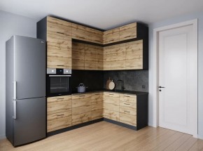 Кухонный гарнитур угловой Крафт 2200*1700 (Стол. 26мм) в Тавде - tavda.ok-mebel.com | фото