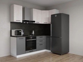 Кухонный гарнитур угловой Санторини 2200*1000 (Стол. 38мм) в Тавде - tavda.ok-mebel.com | фото