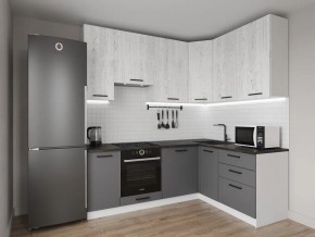 Кухонный гарнитур угловой Санторини 2200*1600 h950 (Стол. 38мм) в Тавде - tavda.ok-mebel.com | фото