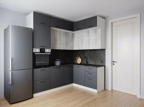 Кухонный гарнитур угловой Санторини 2200*1700 (Стол. 26мм) в Тавде - tavda.ok-mebel.com | фото