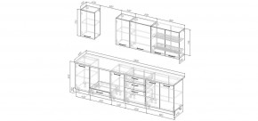 Кухонный гарнитур Умбра 2800 (Стол. 38мм) в Тавде - tavda.ok-mebel.com | фото 2