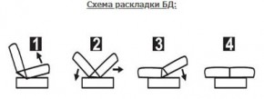ЛАУРА ЛЮКС Диван Лаура Люкс БД+2подушки в Тавде - tavda.ok-mebel.com | фото 7