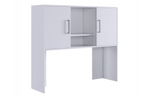 ЛАЙТ 2 Надстройка стола компьютерного (1200) белый в Тавде - tavda.ok-mebel.com | фото