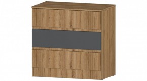 ЛЕНОРА Комод 3 ящика (графит) в Тавде - tavda.ok-mebel.com | фото