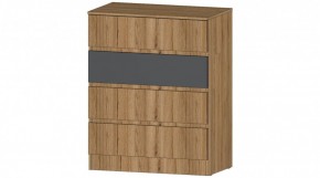 ЛЕНОРА Комод 4 ящика (графит) в Тавде - tavda.ok-mebel.com | фото