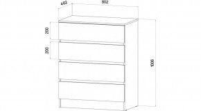 ЛЕНОРА Спальный гарнитур (модульный) графит в Тавде - tavda.ok-mebel.com | фото 3