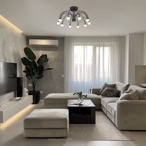 Люстра на штанге Eurosvet Ragno 90035/10 LED черный в Тавде - tavda.ok-mebel.com | фото 5