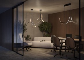 Люстра на штанге Maytoni Wabi MOD428PL-L27BK в Тавде - tavda.ok-mebel.com | фото 6